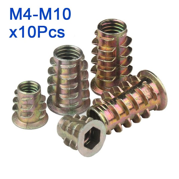 10 stk/lot sekskantmutter sekskantede trapesmuttere 10 STK M10X15 10 STK 10Pcs M10x15