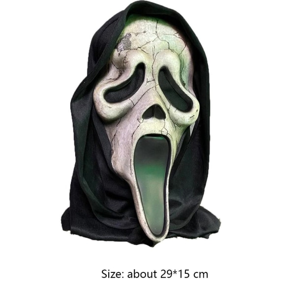 Skräck Scream Face Ghost House Mask Cosplay Skrämmande Killer Evil Demon EVA Masks