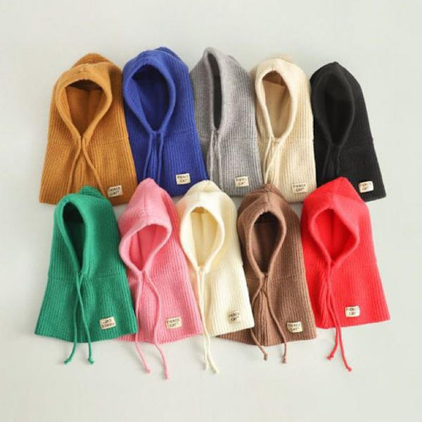 Børne Blød Balaclava Børne Pullover Hat RØD red