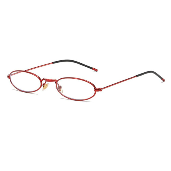 Anti-blåt lys læsebriller Firkantede briller RØD STYRKE Red Strength 400