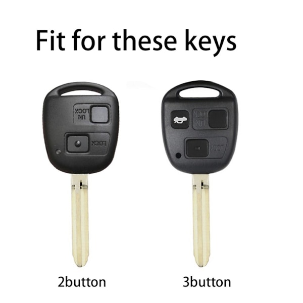 Fjernnøgleetui Bilnøgleetui 2 KNAP SORT 2 KNAP SORT 2 Button Black