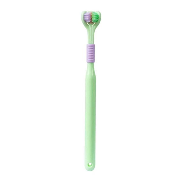 3-puolinen hammasharja Matkahammasharja VIHREÄ Green