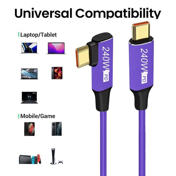 USB-C Snabbladdningskabel Typ-C Datakabel 3M 3m