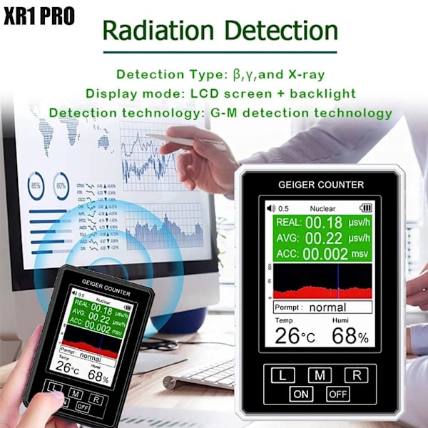 Geiger Counter Nuclear Radiation Detector XR1 PRO MUSTA XR1 PRO