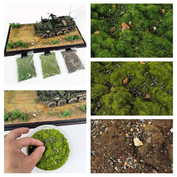50g Ground Turf Stone Simulation Vegetation Powder BROWN brown