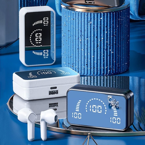 Bluetooth hörlurar Trådlös Bluetooth 5.2 VIT white