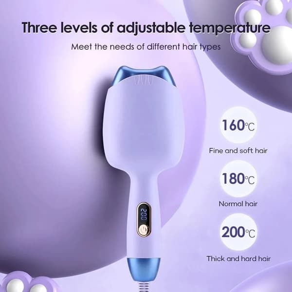 Äggrulle Hår Viftande strykjärn Hårrullare LILA EU PLUG EU PLUG purple EU Plug-EU Plug