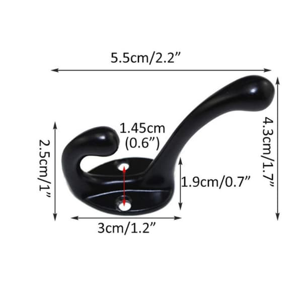 4 stk Hanger Kroker Kleskrok STYLE 2 STYLE 2 Style 2