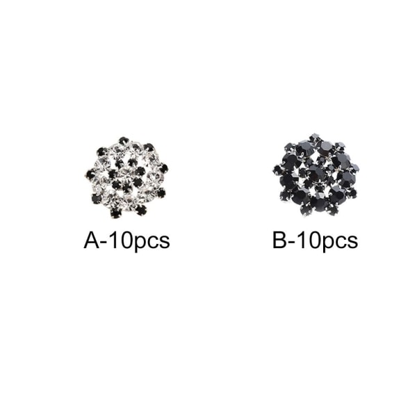 10 st/ set metall strass knappar skjorta knappar 10 st-B 10 st-B 10pcs-B