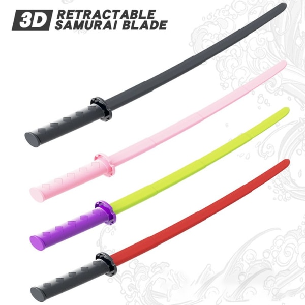 3D Gravity Katana Toys 3D Printing Fidget Samurai Toy LILLA Purple