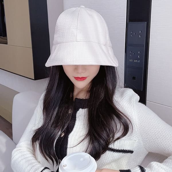 Bucket Hat Beach Cap VALKOINEN white