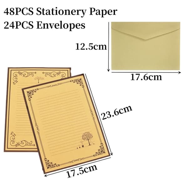 Brevpapper Kuvert Set Brev Pappersset