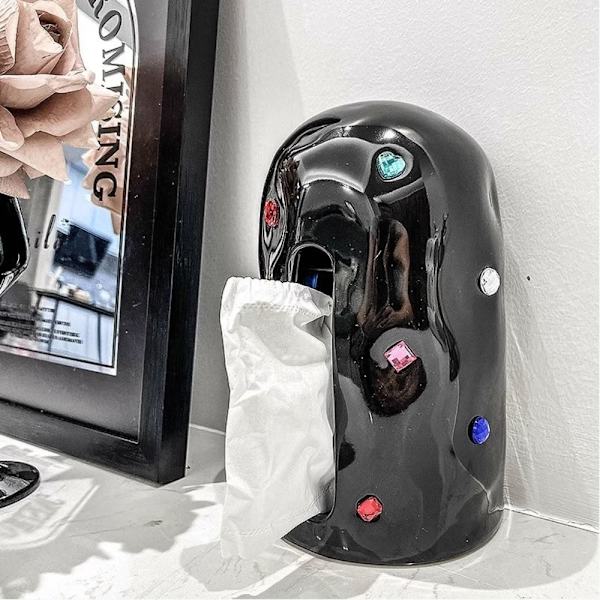 Tissue Box Tissue Opbevaringsbeholder SORT Black