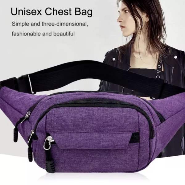 Midje Bum Bag Pengebelte LILLA Purple