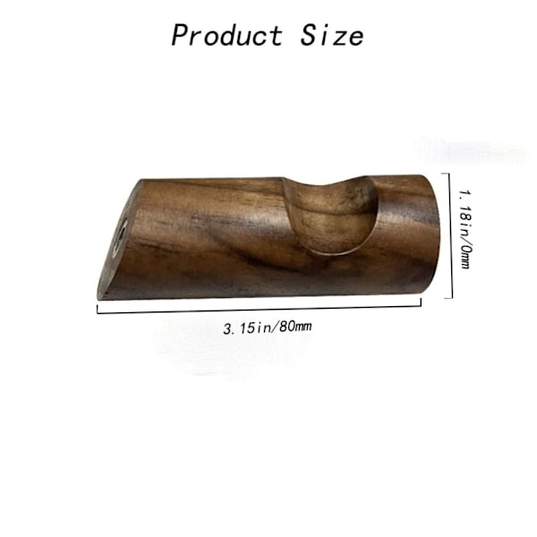6st Valnötsträ Väggkrokar Hanger Peg Set Klädkrok
