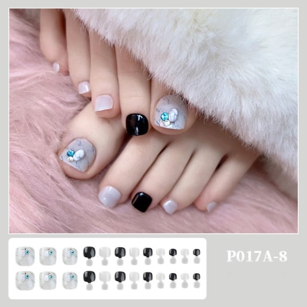 24st falska tånaglar Aurora Dazzle P017A-2 P017A-2 P017A-2