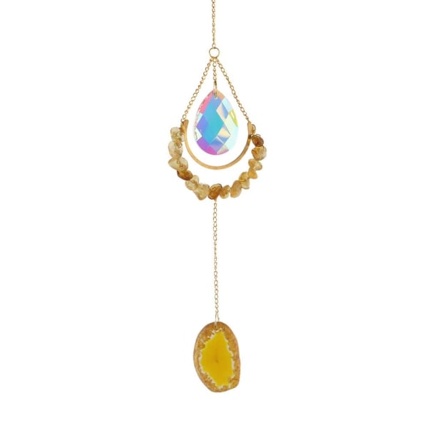 Sun Catchers Natural Moon Akaatti KELTAINEN yellow