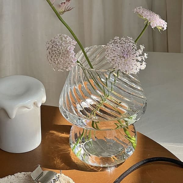 Soppvase Blomstervase TRANSPARENT transparent