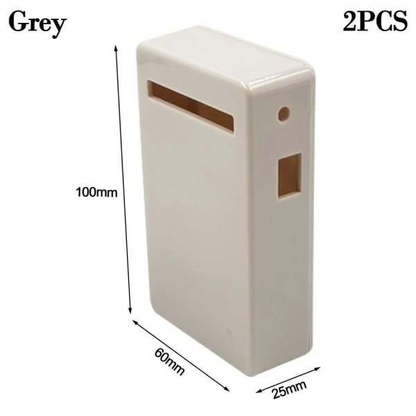 1/2kpl Elektroninen projektilaatikko vedenpitävä cover Project GREY Grey 2pcs-2pcs