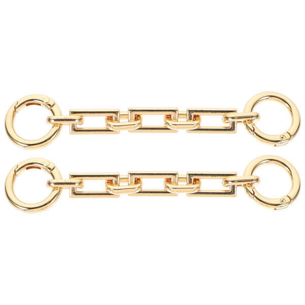 2 kpl Laukun jatkoketju Neliömäinen solkiketju MUSTA 2 KPL 3 Black 2 Pcs 3 cells-2 Pcs 3 cells