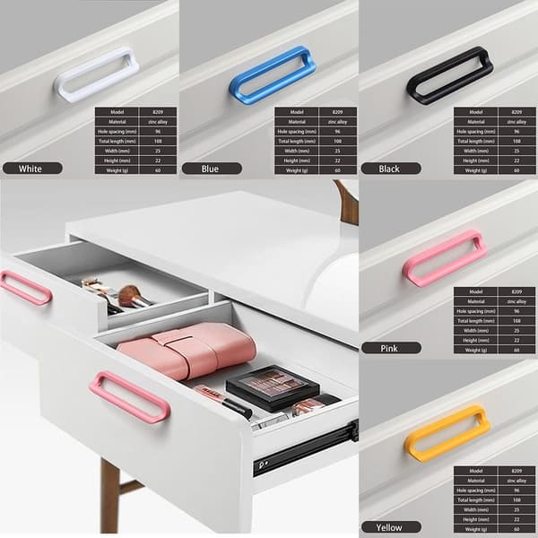 Skab Garderobe Dørgreb Møbelgreb SORT 96MM 96MM black 96mm-96mm