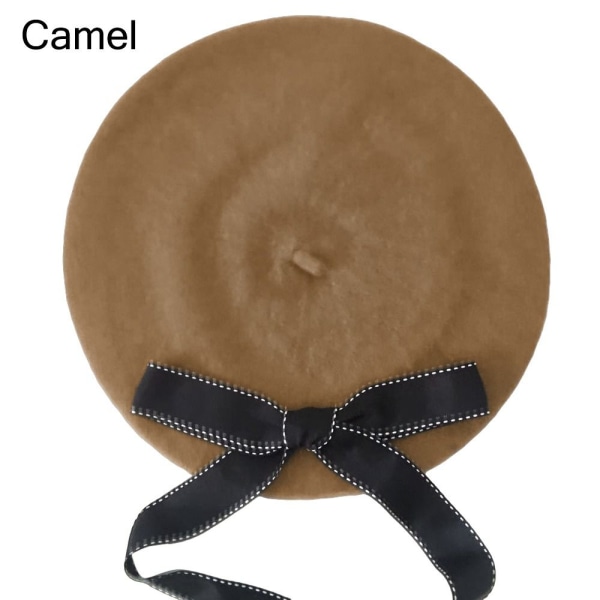 Sløjfe Baret Caps Maler Hat CAMEL camel