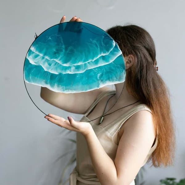 Wave Pendant Ocean Wall Hanging C C C