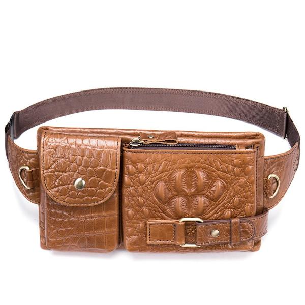 Äkta läder Fanny Pack 06 06 06