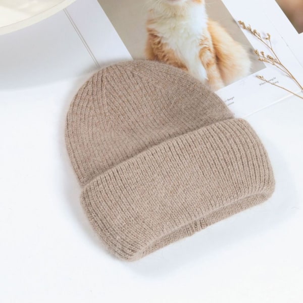 Kvinder Vinterhatte Bløde Beanies Cap MOCHA MOCHA