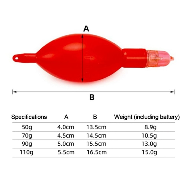 Fiskefløte Floats Bobbers GRØNN 50G 50G Green 50g-50g