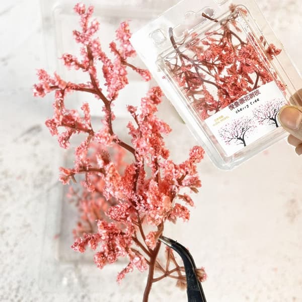 4 PCS Simulation Sakura Tree Branches Miniature Flower Twig