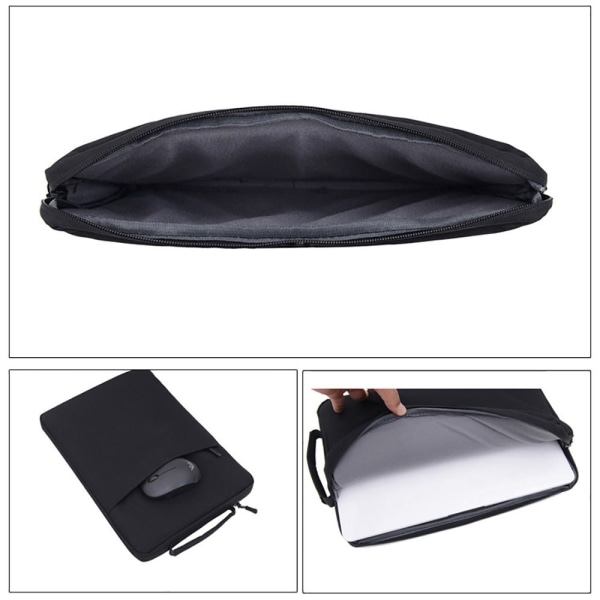 11 13 15 tums laptop handväska Ultrabook Sleeve Case SVART 11-12 Black 11-12 inch