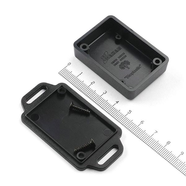 Elektronisk Project Box Vandtæt Cover Project SORT Black 86x51x21.5mm