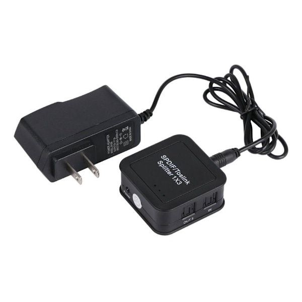 Digital Optisk Audio Splitter SPDIF Toslink Optisk Fiber Out