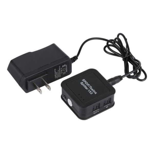 Digital optisk lydsplitter SPDIF Toslink optisk fiberutgang