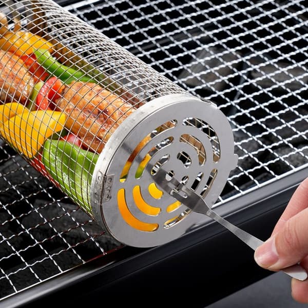 Bedste grillkurv BBQ grillstativ S S