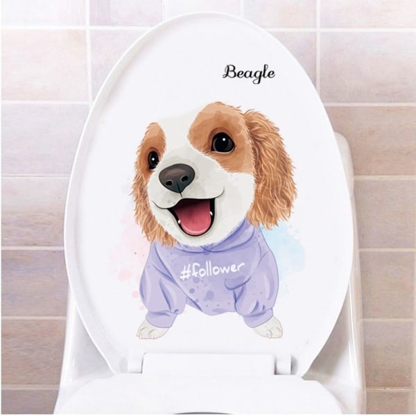 Hundetoilet-klistermærke Vægskilt STYLE 4 STYLE 4 Style 4