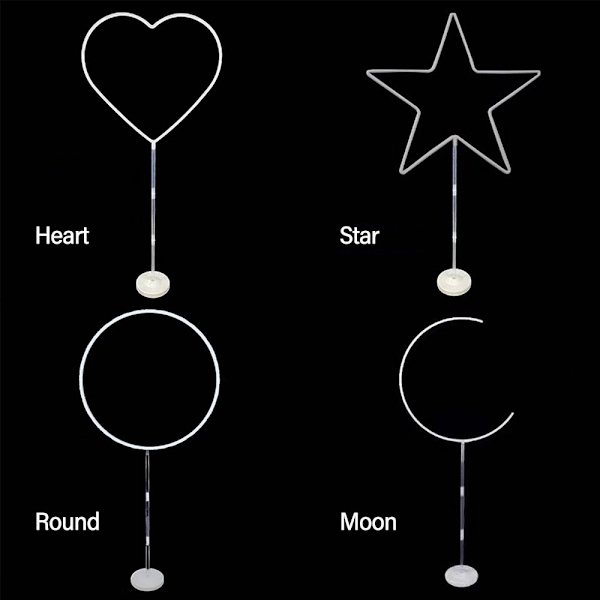 Ballonger Arch Stand Ballong Krans Ring STAR STAR star