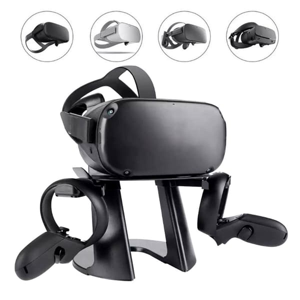 VR Stand Headset Display SVART black