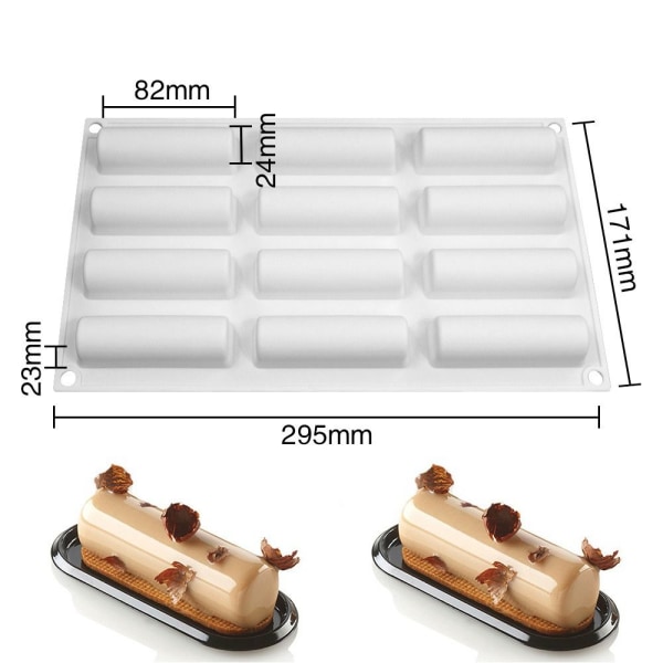 3D Stick Halvcylindrisk Lang Strip Form 02 02 02