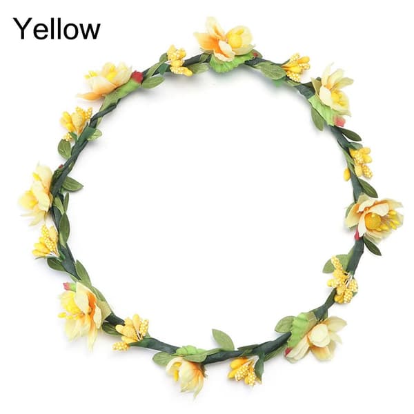 Blomsterkrone Bohemia-krans GUL GUL Yellow