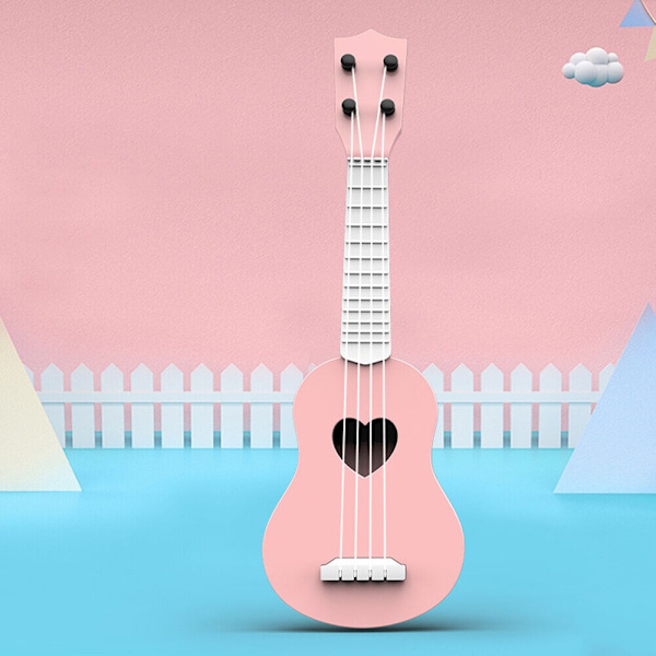 Simulering Gitarr Mini Ukulele ROSA Pink