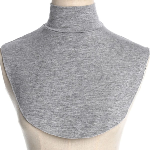 Fake Collar High Collars LYS GRÅ light grey