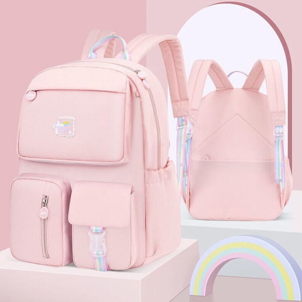 Vandtætte skoletasker til børn Pink