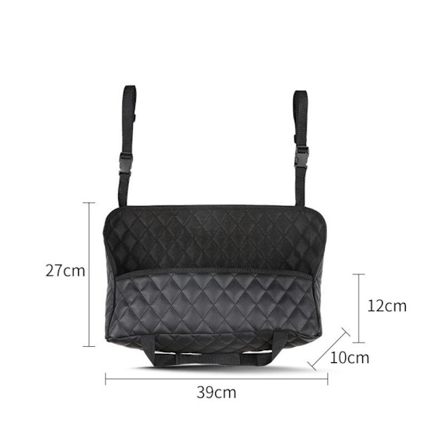 Bil Handväska Hållare Säte Mellanlåda MED EXTERIÖR FICKA MED With Exterior Pocket
