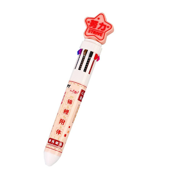 4 Stk 10-farvet kuglepen 10-farvet pen STRIVE STRIVE STRIVE