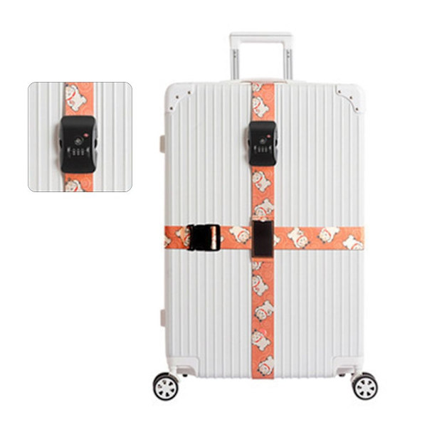 Bagasjestropper Pakkestropp ORANGE TSA LOCK TSA LOCK orange TSA lock-TSA lock