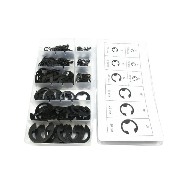 300 kpl Kiinnitysrenkaita E-Clipin set