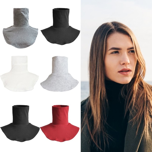 Fake High Collars Turtleneck Fake kaulus VAALEANHARMAA light grey