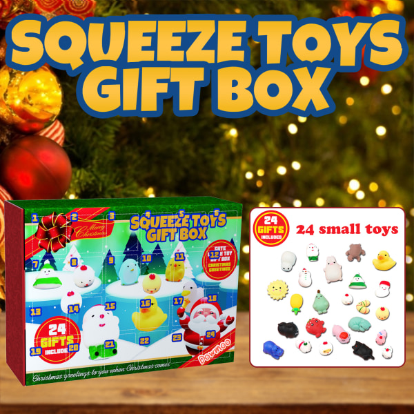 Dowmoo Christmas Gift Box 24 Grid Countdown Blind Box